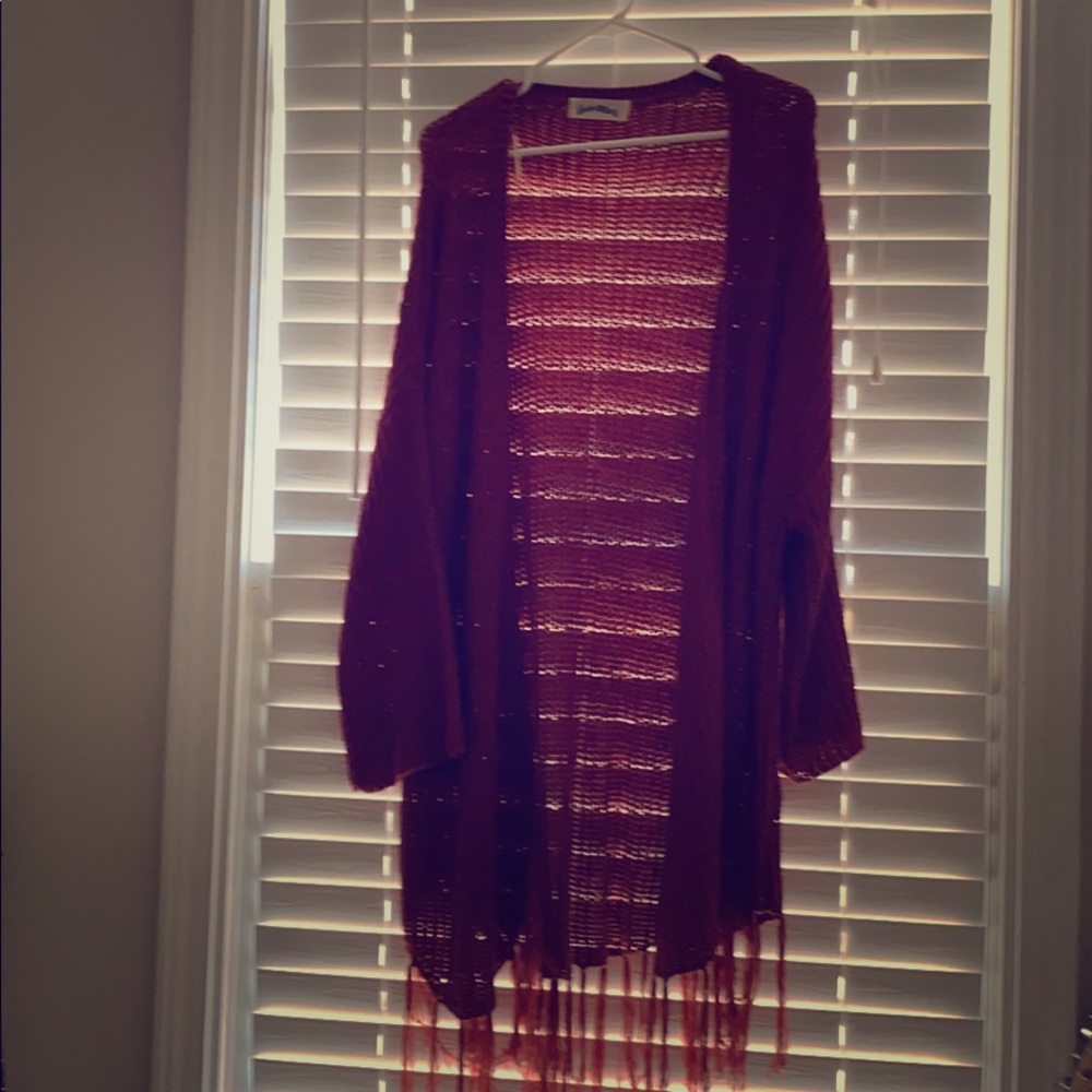Beautiful, burnt orange cardigan